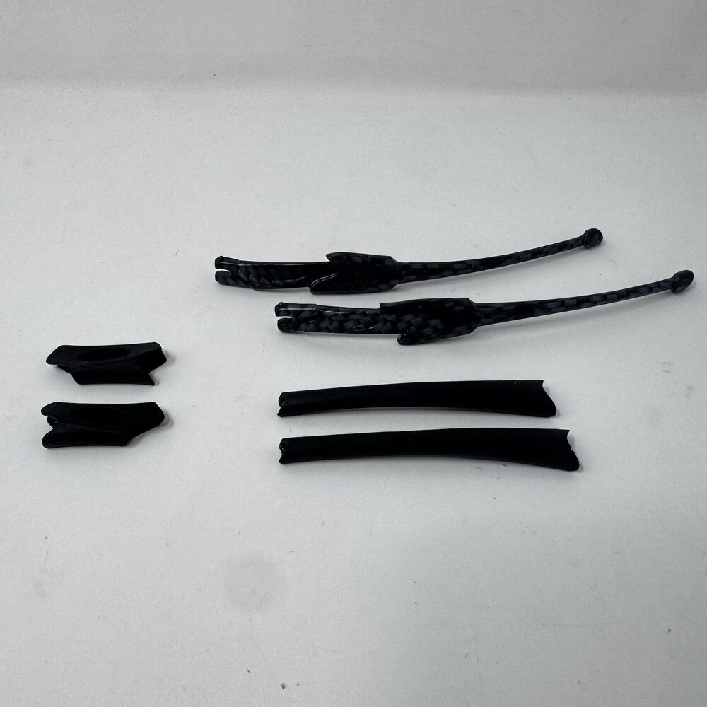 Oakley Flak Black Checkered Pattern Temple Arms Pair Replacement Parts 135mm